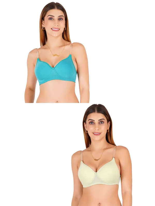 Cotton_Padded_V-Neck_Floral_Detail_Everyday_Bra_For_Women_Pack_Of_2