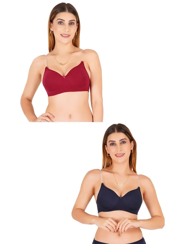Tulzott_Women_Everyday_Padded_Bra_With_Transparent_With_Bra_Color_Strap_Pack_2