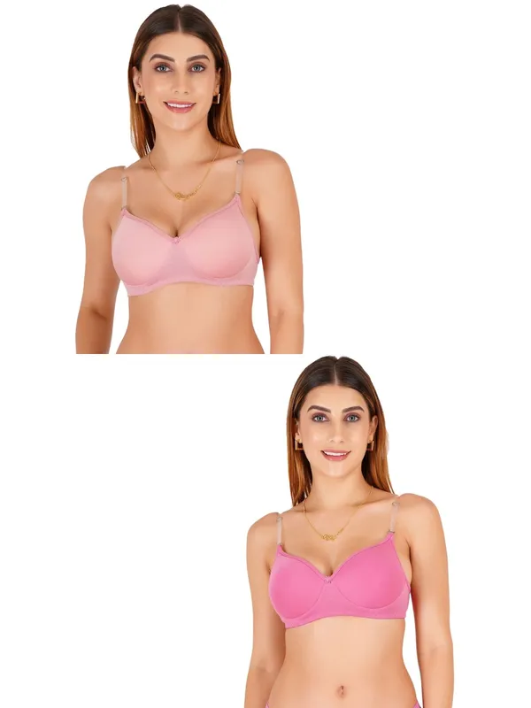 Pink_Cotton_Padded_Everyday_Bra_For_Women_Pack_Of_2