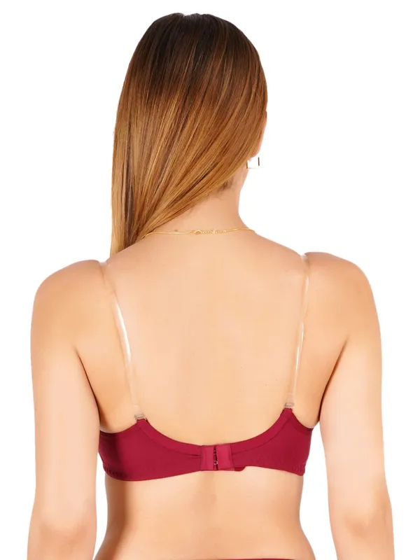Burgundy_Cotton_Padded_Everyday_Bra_For_Women