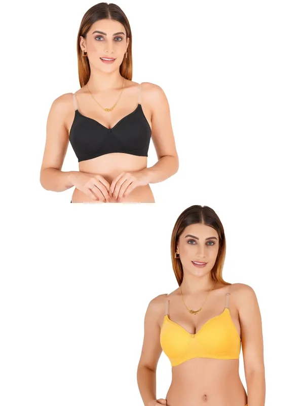 Tulzott_Women_Everyday_Padded_Bra_With_Transparent_With_Bra_Color_Strap_Pack_2