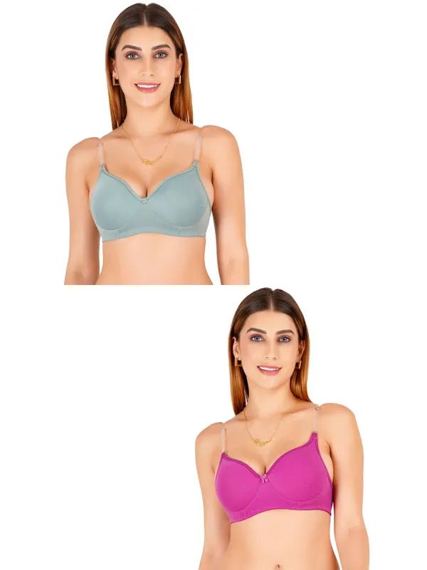 Tulzott_Women_Everyday_Padded_Bra_With_Transparent_With_Bra_Color_Strap_Pack_2