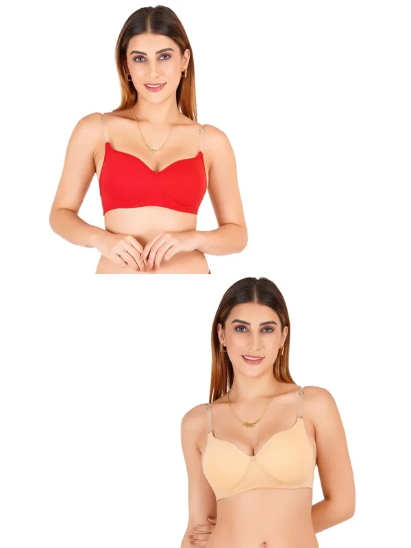 Cotton_Padded_Transparent_Strap_Everyday_Bra_For_Women_Pack_Of_2