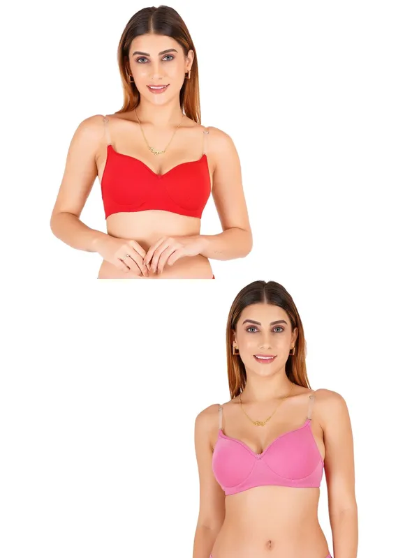 Tulzott_Women_Everyday_Padded_Bra_With_Transparent_With_Bra_Color_Strap_Pack_2