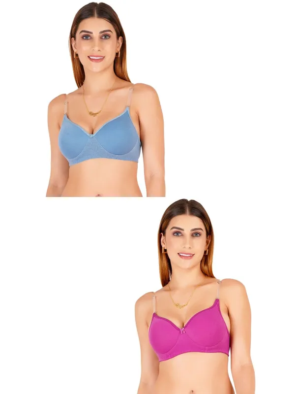 Tulzott_Women_Everyday_Padded_Bra_With_Transparent_With_Bra_Color_Strap_Pack_2