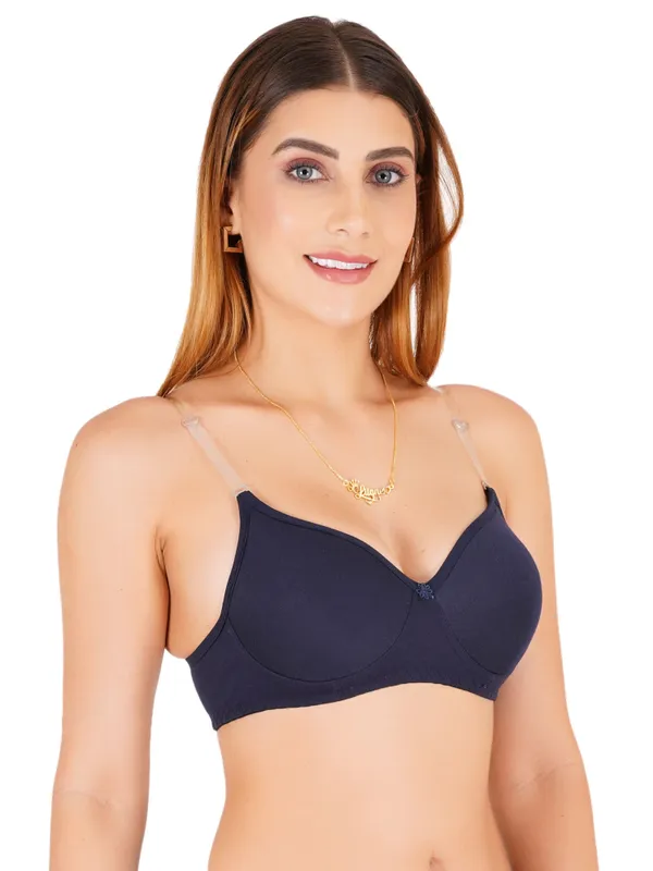 Navy_Cotton_Padded_Everyday_Bra_For_Women