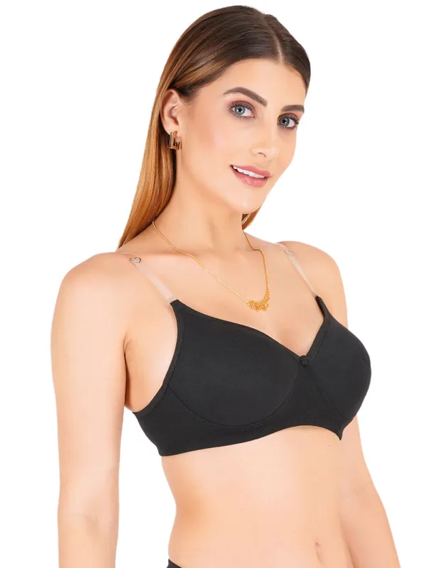 Black_Cotton_Padded_Everyday_Bra_For_Women