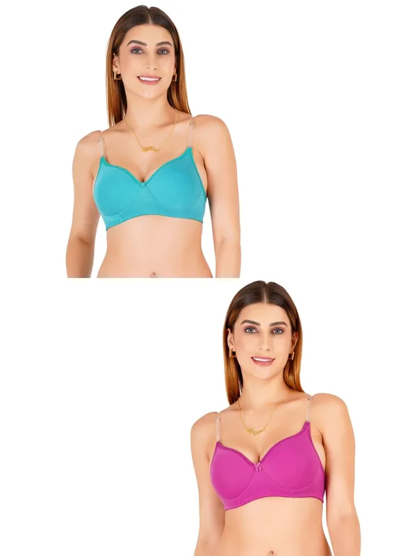 Cotton_Padded_V-Neck_Contoured_Cup_Everyday_Bra_For_Women_Pack_Of_2