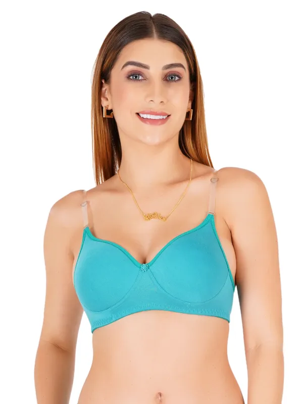 Turquoise_And_Pink_Cotton_Padded_Non-Wired_Everyday_Bra_For_Women_Pack_Of_2