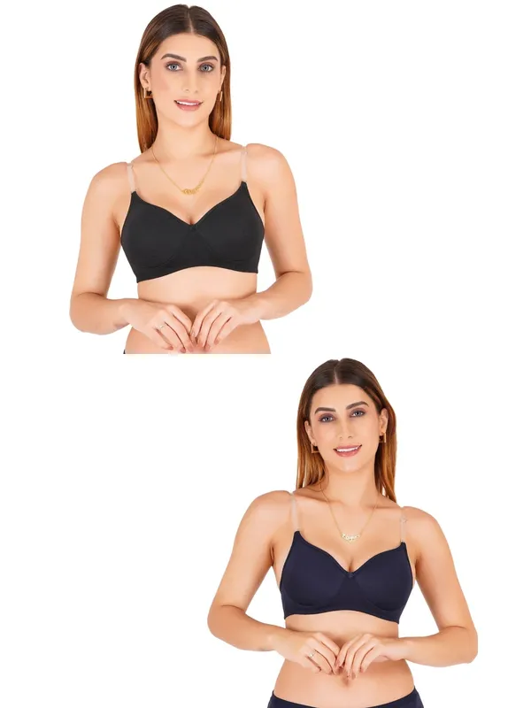 Tulzott_Women_Everyday_Padded_Bra_With_Transparent_With_Bra_Color_Strap_Pack_2