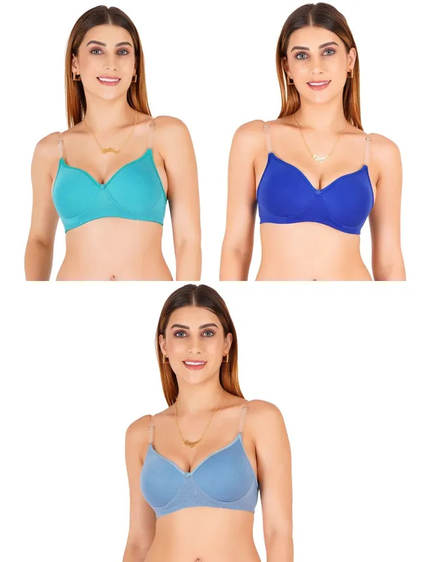 Cotton_Padded_Transparent_Strap_Everyday_Bra_For_Women_Pack_Of_3