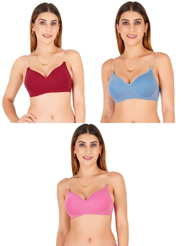 Multicolor_Cotton_Padded_Everyday_Bra_For_Women_Pack_Of_3