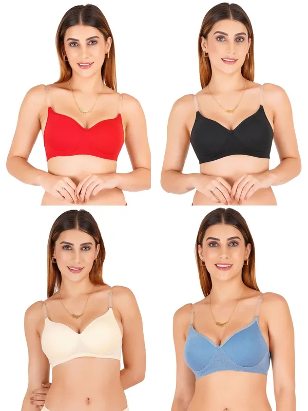 Multicolour_Cotton_Padded_Everyday_Bra_For_Women_Pack_Of_4