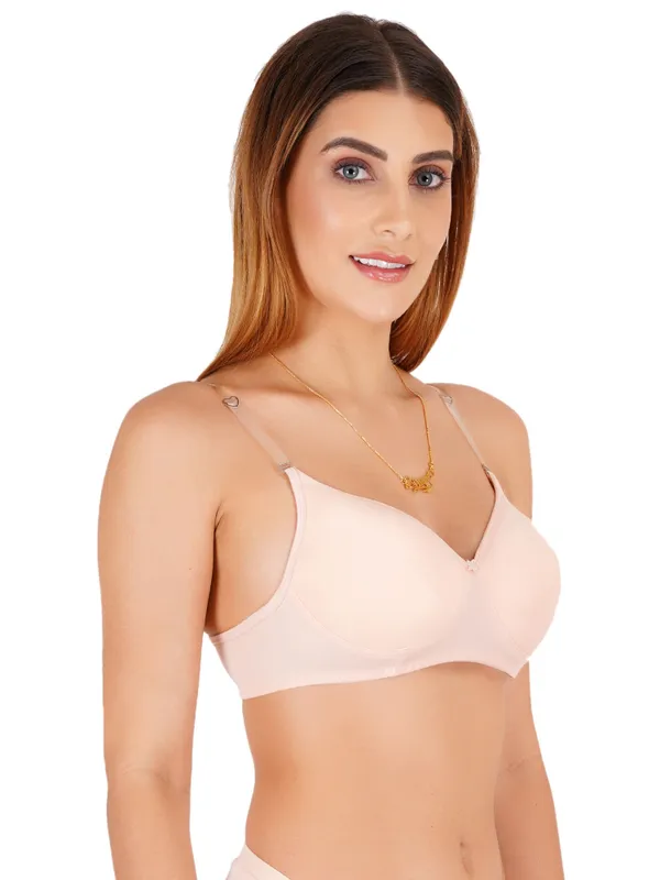 Light_Pink_Cotton_Padded_Everyday_Bra_For_Women