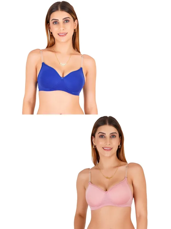 Cotton_Padded_Full_Coverage_V-Neck_Bow_Detail_Bra_For_Women_Pack_Of_2