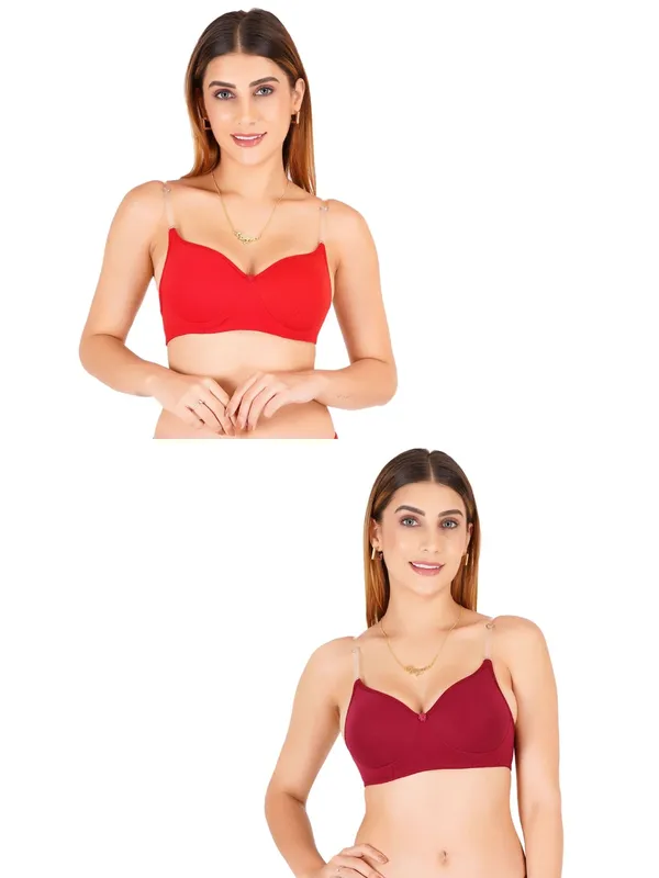Red_Cotton_Padded_Transparent_Strap_Bra_For_Women_Pack_Of_2