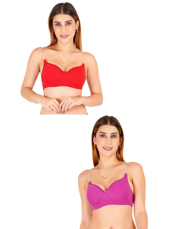 Tulzott_Women_Everyday_Padded_Bra_With_Transparent_With_Bra_Color_Strap_Pack_2