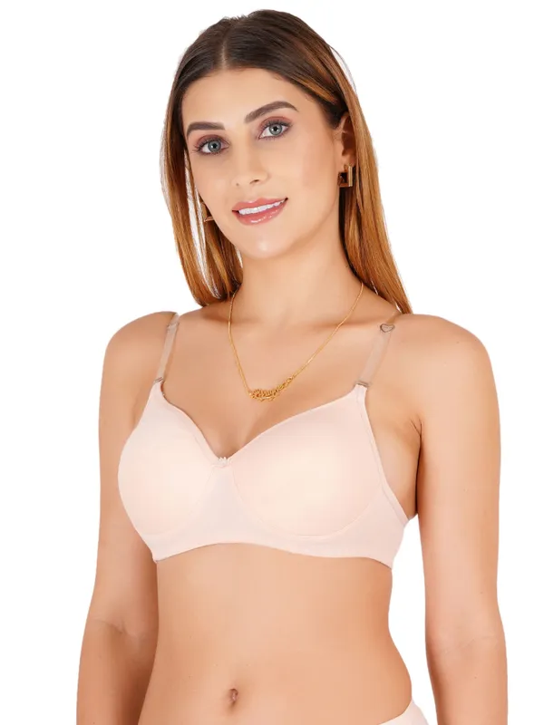 Light_Pink_Cotton_Padded_Everyday_Bra_For_Women