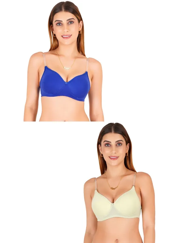 Tulzott_Women_Everyday_Padded_Bra_With_Transparent_With_Bra_Color_Strap_Pack_2