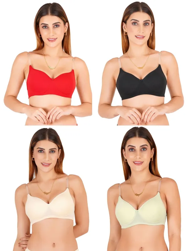 Multicolour_Cotton_Padded_Everyday_Bra_For_Women_Pack_Of_4