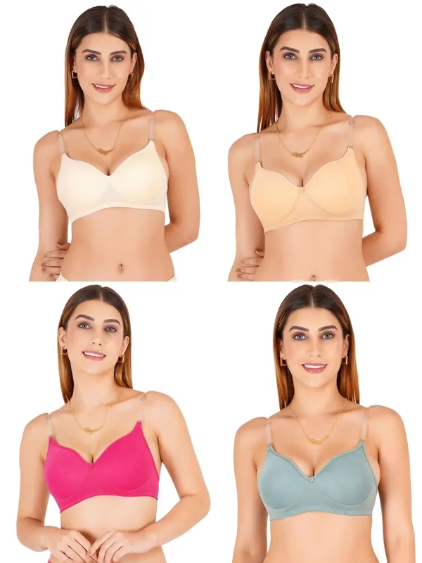 Cotton_Padded_Moulded_Cup_Everyday_Bra_For_Women_Pack_Of_4