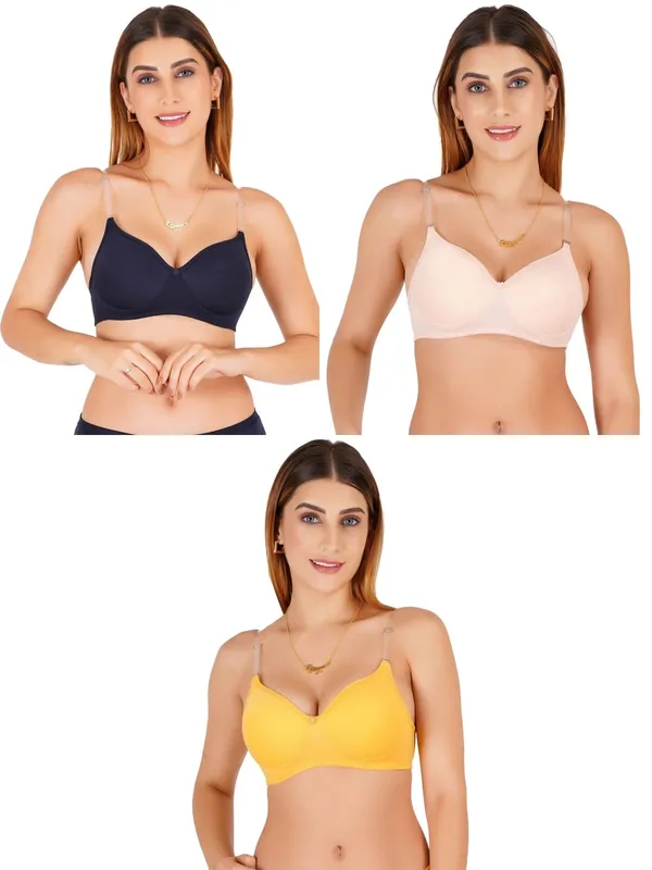 Cotton_Padded_Transparent_Strap_Everyday_Bra_For_Women_Pack_Of_3