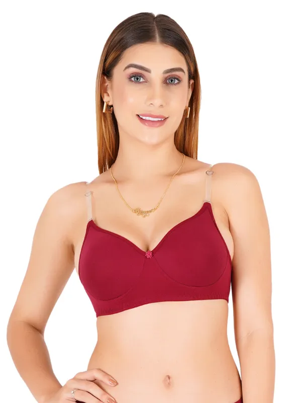 Tulzott_Women_Everyday_Padded_Bra_With_Transparent_With_Bra_Color_Strap_Pack_2