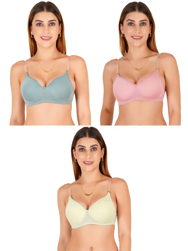 Multicolor_Cotton_Padded_Full_Coverage_Bra_For_Women_Pack_Of_3