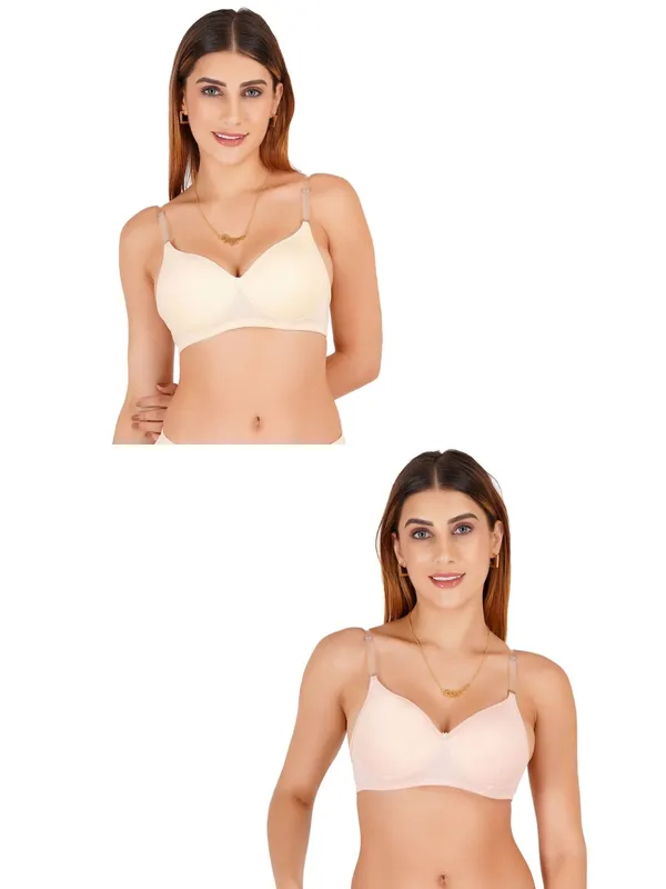 Beige_Tulzott_Cotton_Padded_Everyday_Bra_For_Women_Pack_Of_2