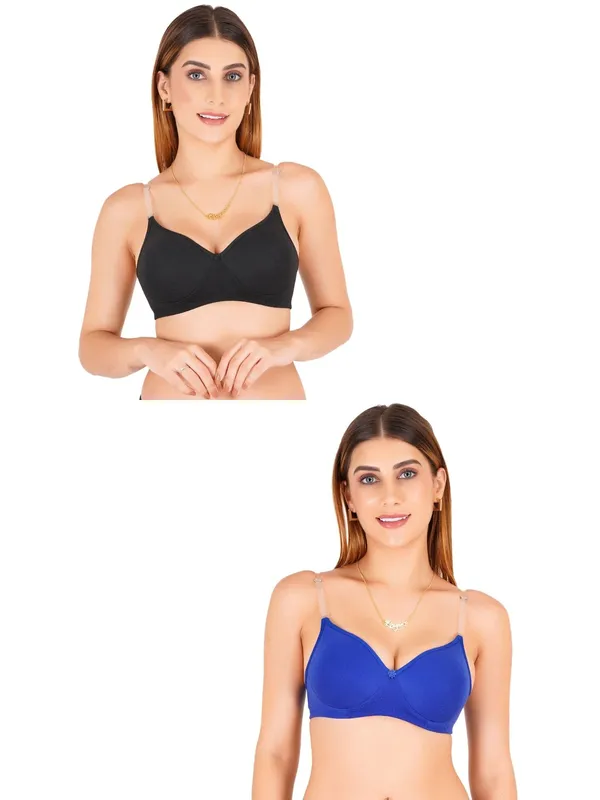 Tulzott_Women_Everyday_Padded_Bra_With_Transparent_With_Bra_Color_Strap_Pack_2