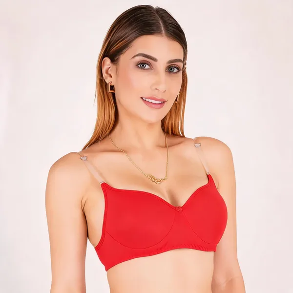 Red_Cotton_Padded_Everyday_Bra_For_Women