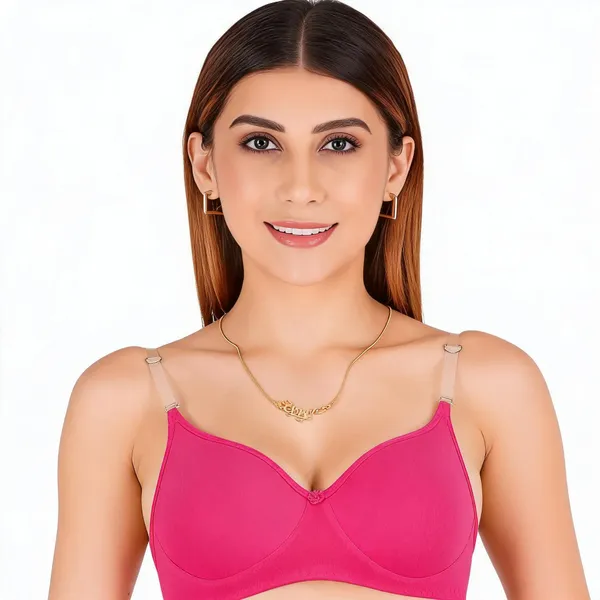 Pink_Cotton_Padded_Full_Coverage_Bra_For_Women