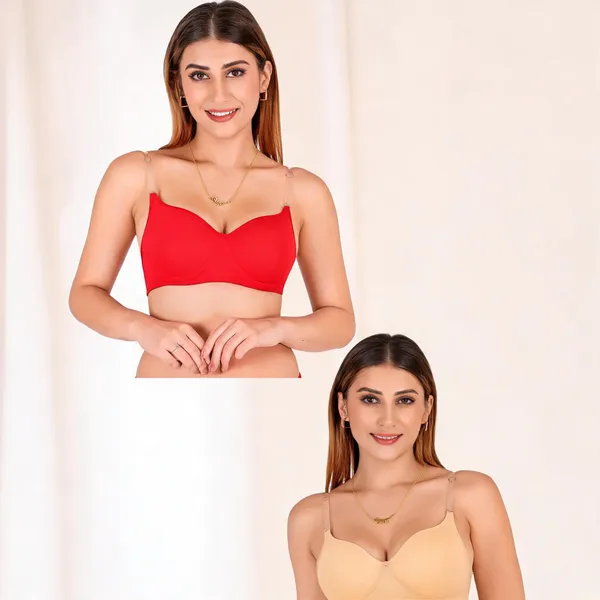 Cotton_Padded_Transparent_Strap_Everyday_Bra_For_Women_Pack_Of_2