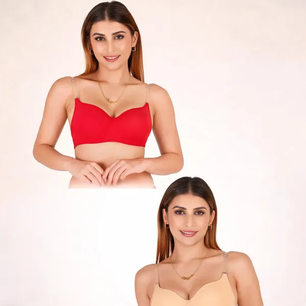 Cotton_Padded_Transparent_Strap_Everyday_Bra_For_Women_Pack_Of_2