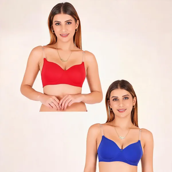 Red_And_Blue_Cotton_Padded_Sweetheart_Bra_For_Women_Pack_Of_2