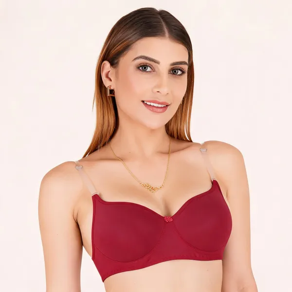 Red_Cotton_Padded_Transparent_Strap_Bra_For_Women_Pack_Of_2
