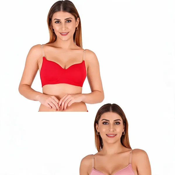 Tulzott_Women_Everyday_Padded_Bra_With_Transparent_With_Bra_Color_Strap_Pack_2