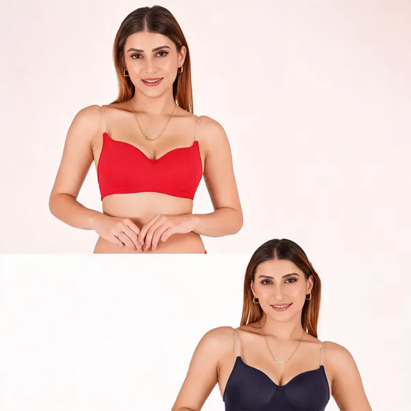 Tulzott_Women_Everyday_Padded_Bra_With_Transparent_With_Bra_Color_Strap_Pack_2
