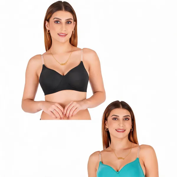 Tulzott_Women_Everyday_Padded_Bra_With_Transparent_With_Bra_Color_Strap_Pack_2