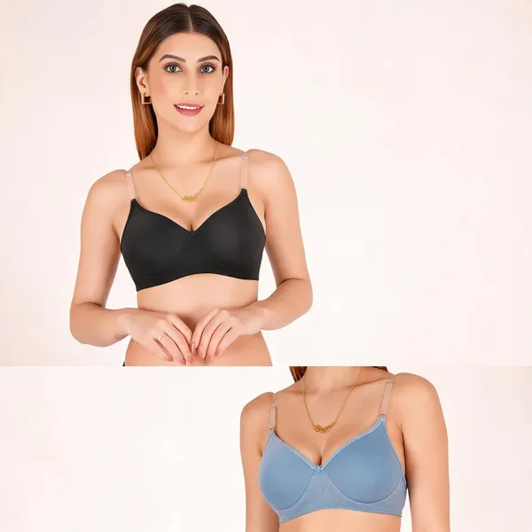 Tulzott_Women_Everyday_Padded_Bra_With_Transparent_With_Bra_Color_Strap_Pack_2