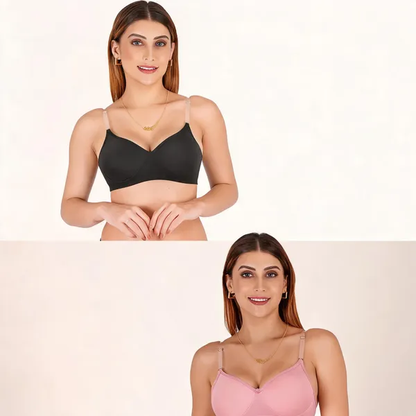 Tulzott_Women_Everyday_Padded_Bra_With_Transparent_With_Bra_Color_Strap_Pack_2