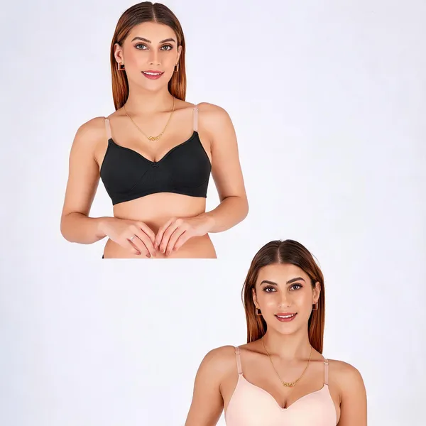 Tulzott_Women_Everyday_Padded_Bra_With_Transparent_With_Bra_Color_Strap_Pack_2