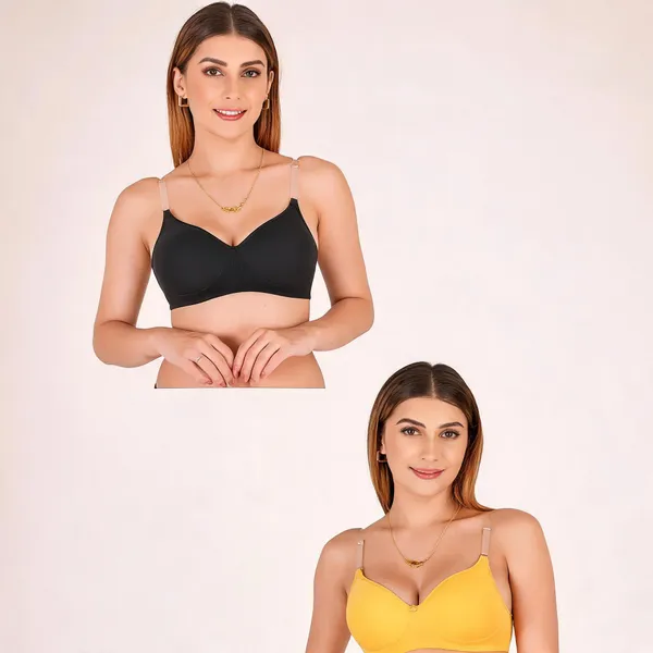 Tulzott_Women_Everyday_Padded_Bra_With_Transparent_With_Bra_Color_Strap_Pack_2