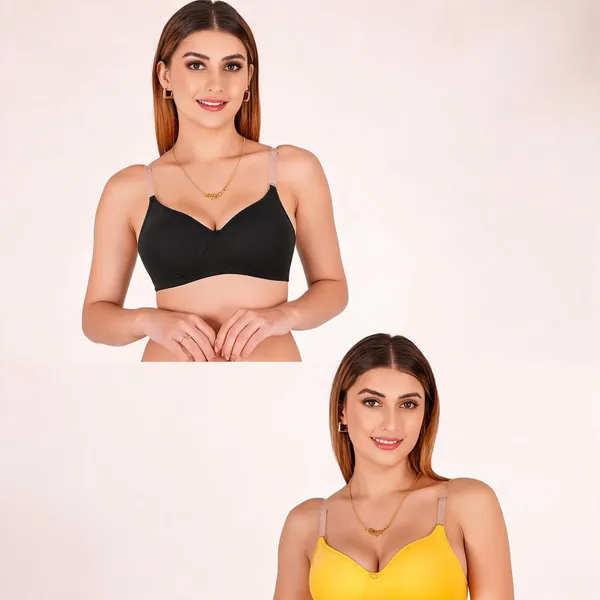 Tulzott_Women_Everyday_Padded_Bra_With_Transparent_With_Bra_Color_Strap_Pack_2