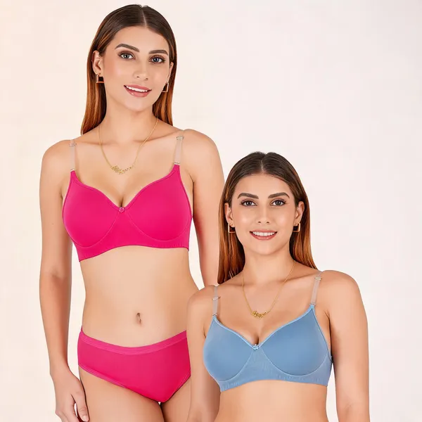 Pink_Cotton_Padded_Adjustable_Strap_Everyday_Bra_For_Women_Pack_Of_2