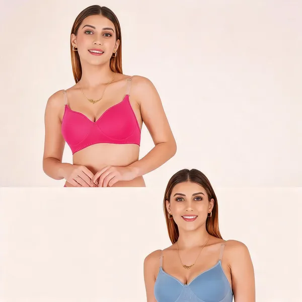 Pink_Cotton_Padded_Adjustable_Strap_Everyday_Bra_For_Women_Pack_Of_2