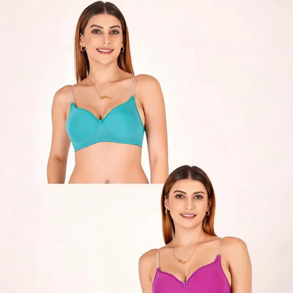 Cotton_Padded_V-Neck_Contoured_Cup_Everyday_Bra_For_Women_Pack_Of_2