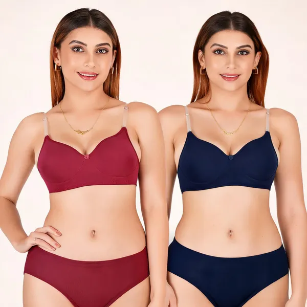 Tulzott_Women_Everyday_Padded_Bra_With_Transparent_With_Bra_Color_Strap_Pack_2