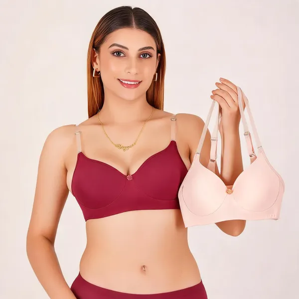 Tulzott_Women_Everyday_Padded_Bra_With_Transparent_With_Bra_Color_Strap_Pack_2