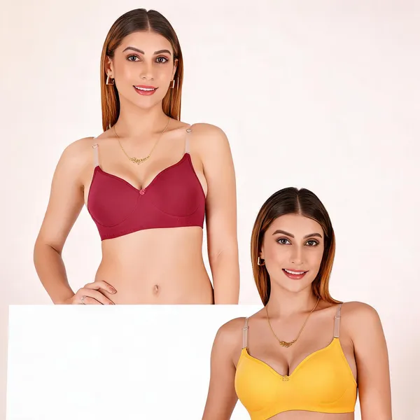 Tulzott_Women_Everyday_Padded_Bra_With_Transparent_With_Bra_Color_Strap_Pack_2